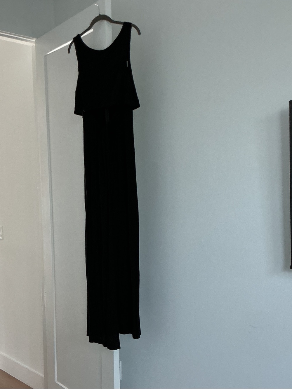 A.L.C Classic Black Sleeveless Maxi Dress